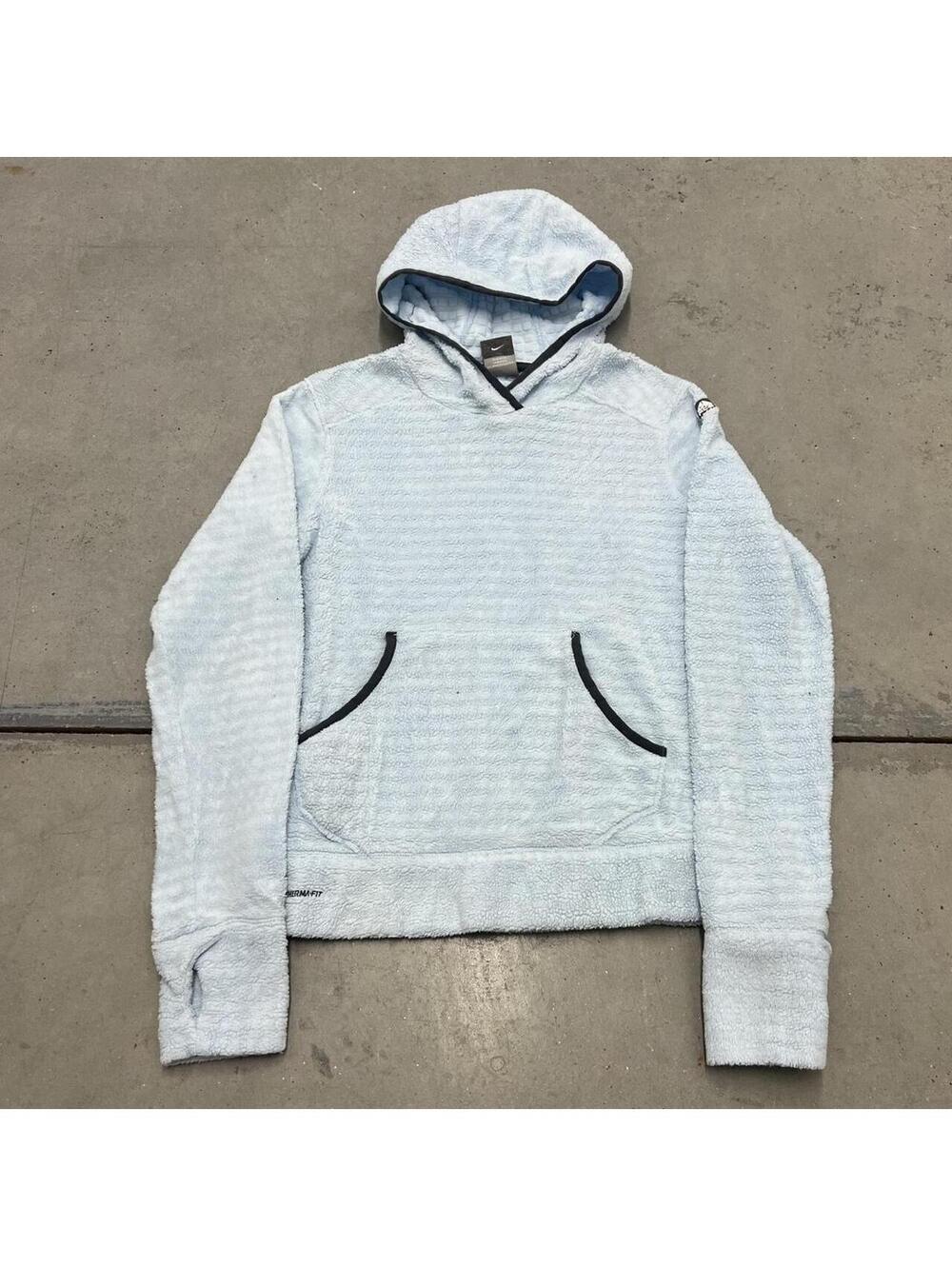 vintage nike acg thermafit baby blue fleece hoodie size medium WOMENS